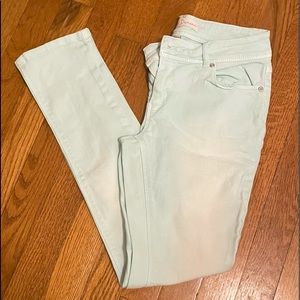 Women’s Light Blue White Washed Jeans, Size 2